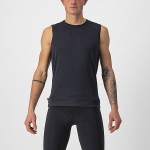 Black Men Castelli BANDITO WOOL SLEEVELESS Base Layer | 013785-TKF