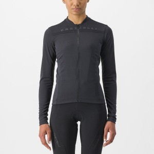 Black Women Castelli ANIMA 4 LONG SLEEVE Jersey | 693401-ZOP