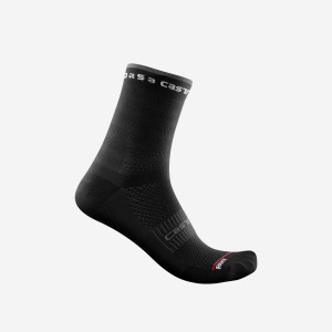 Black Women Castelli ROSSO CORSA W 11 Socks | 381960-IOD