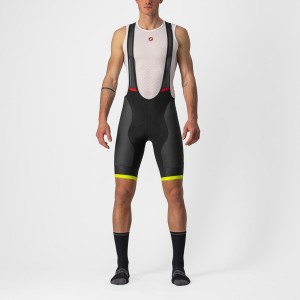 Black / Light Green Men Castelli COMPETIZIONE KIT Bib Shorts | 710539-INF