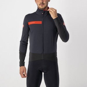 Black / Red Men Castelli BETA RoS Jackets | 049361-MNP