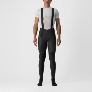 Black / Silver Men Castelli SORPASSO RoS Bib Tights | 718032-OUB