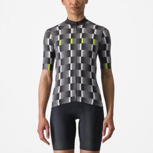 Black / White / Light Green Women Castelli DIMENSIONE Jersey | 128439-CSG