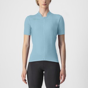 Blue Women Castelli ANIMA 3 Jersey | 872690-TDZ