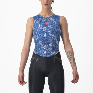 Blue Women Castelli PRO MESH 4 W SLEEVELESS Base Layer | 428035-UAO