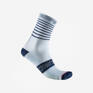 Blue Women Castelli SUPERLEGGERA W 12 Socks | 168397-ZDJ