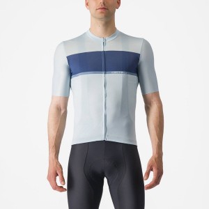 Blue / Blue / Grey Men Castelli TRADIZIONE Jersey | 156973-DGY