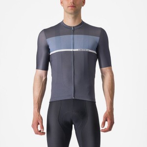 Blue / Light Grey Blue Men Castelli TRADIZIONE Jersey | 683249-UBC