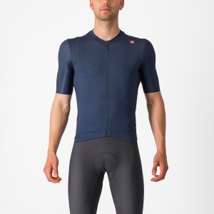 Blue / Silver Men Castelli ESPRESSO Jersey | 802961-VWB