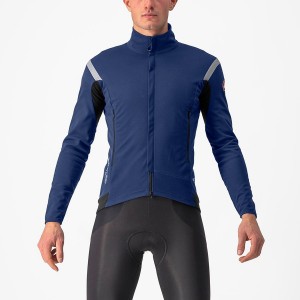 Blue / Silver Men Castelli PERFETTO RoS 2 Jackets | 810472-KWR