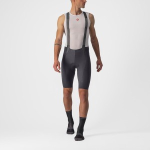 Dark Grey Men Castelli FREE AERO RC Bib Shorts | 048157-NZH