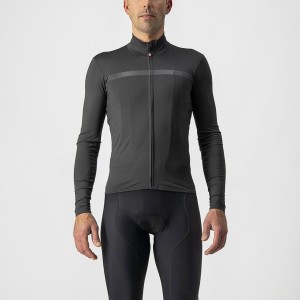 Dark Grey Men Castelli PRO THERMAL MID LS Jersey | 512309-IKV