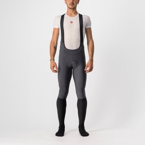 Dark Grey / Silver Men Castelli VELOCISSIMO 5 Bib Tights | 174802-KBU