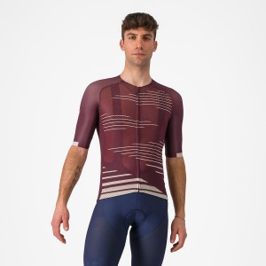 Deep Burgundy / Silver Men Castelli CLIMBER'S 4.0 Jersey | 597328-HGV