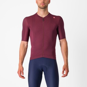 Deep Burgundy / Silver Men Castelli ESPRESSO Jersey | 812540-HYI