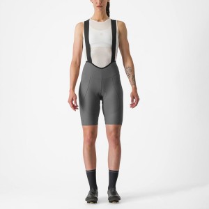 Grey Women Castelli ESPRESSO W DT Bib Shorts | 391640-IZR