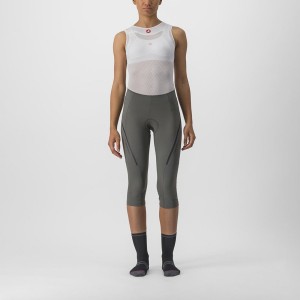 Grey / Dark Grey Women Castelli VELOCISSIMA 3 KNICKER Leggings | 418923-BWL