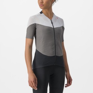 Grey / Silver Grey Women Castelli GRADIENT COLOR BLOCK Jersey | 421905-NQA