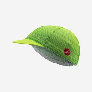 Light Green Men Castelli ROSSO CORSA Cap | 361294-DXV