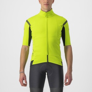 Light Green / Dark Grey Men Castelli GABBA RoS 2 Jackets | 621748-HZJ