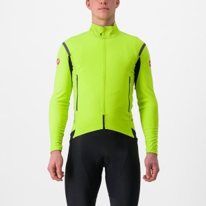 Light Green / Dark Grey Men Castelli PERFETTO RoS 2 Jackets | 906182-OMS