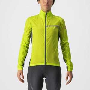 Light Green / Dark Grey Women Castelli SQUADRA STRETCH W Protection | 761243-ZEG