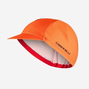 Orange Men Castelli ROSSO CORSA 2 Cap | 671459-LUW