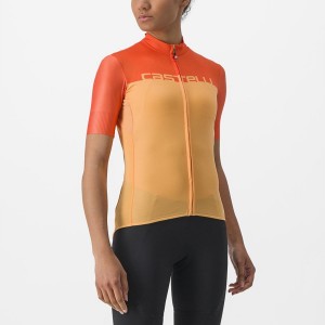 Orange / Deep Red Women Castelli VELOCISSIMA Jersey | 326915-GCX