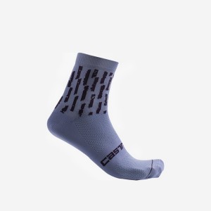 Purple White Women Castelli AERO PRO W 9 CM Socks | 168427-TKL