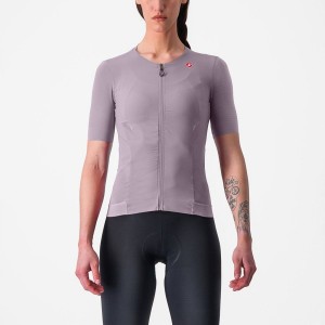 Purple White Women Castelli PREMIO W Jersey | 921408-PQX