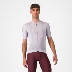 Purple White / Dark Grey Men Castelli ESPRESSO Jersey | 364072-IQK