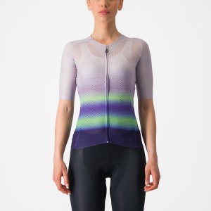 Purple White / Green / Dark Purple Women Castelli CLIMBER'S 4.0 W Jersey | 123950-IOR