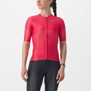 Red Women Castelli AERO PRO W Jersey | 361847-VGE