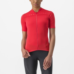 Red Women Castelli ANIMA 4 Jersey | 962348-AUC