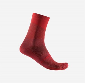 Red / Red Men Castelli ORIZZONTE 15 Socks | 718329-RWV