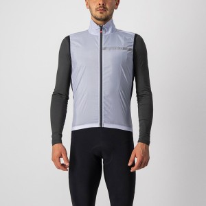 Silver Grey / Dark Grey Men Castelli SQUADRA STRETCH Vest | 160248-DSJ