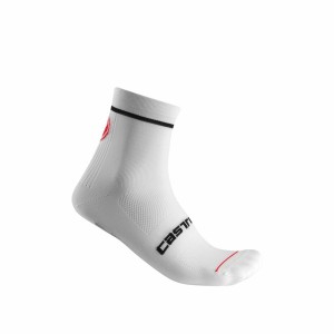 White Men Castelli ENTRATA 9 Socks | 712856-ABQ