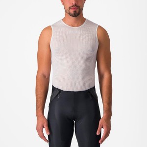 White Men Castelli PRO MESH 2.0 SLEEVELESS Base Layer | 902815-KAN