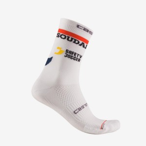 White Men Castelli ROSSO CORSA PRO 15 Socks | 317849-LNI