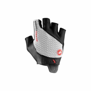 White Men Castelli ROSSO CORSA PRO V Gloves | 875021-EMK