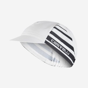 White / Black Men Castelli CLASSICO Cap | 968214-OSD