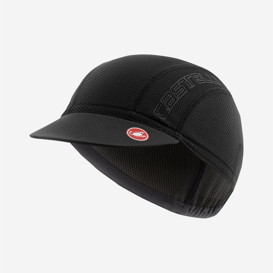 Black Men Castelli A/C 2 CYCLING Cap | 972453-WMQ