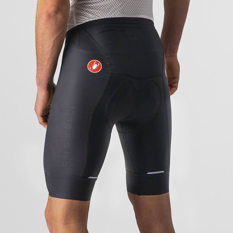 Black Men Castelli COMPETIZIONE Shorts | 682754-GQR