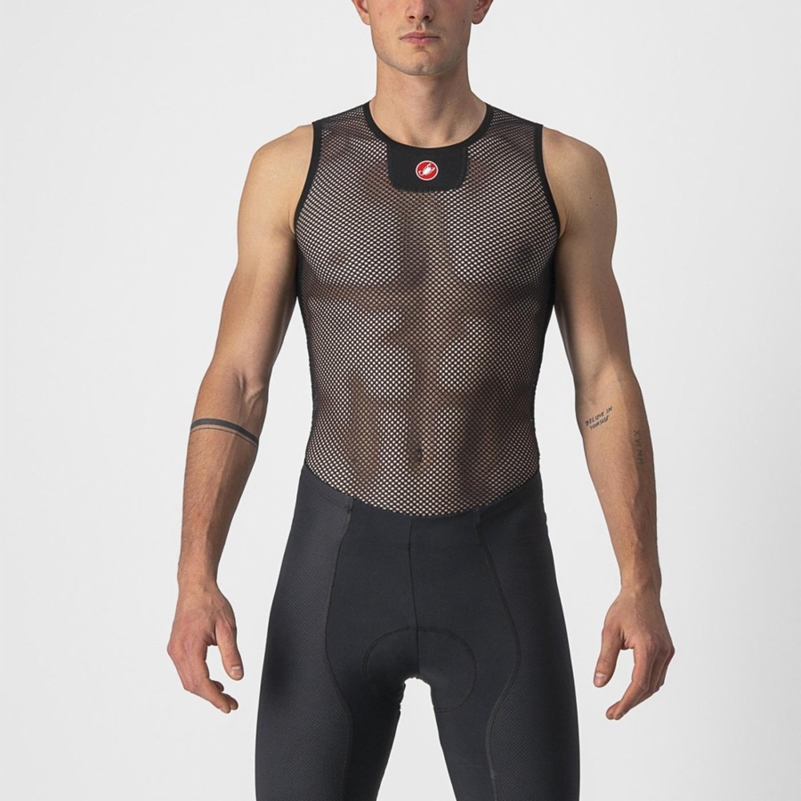 Black Men Castelli CORE MESH 3 SLEEVELESS Base Layer | 158746-DQK