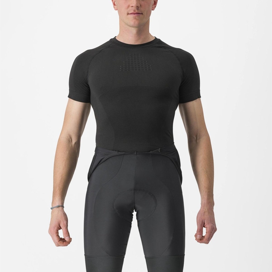 Black Men Castelli CORE SEAMLESS SS Base Layer | 872543-WIB