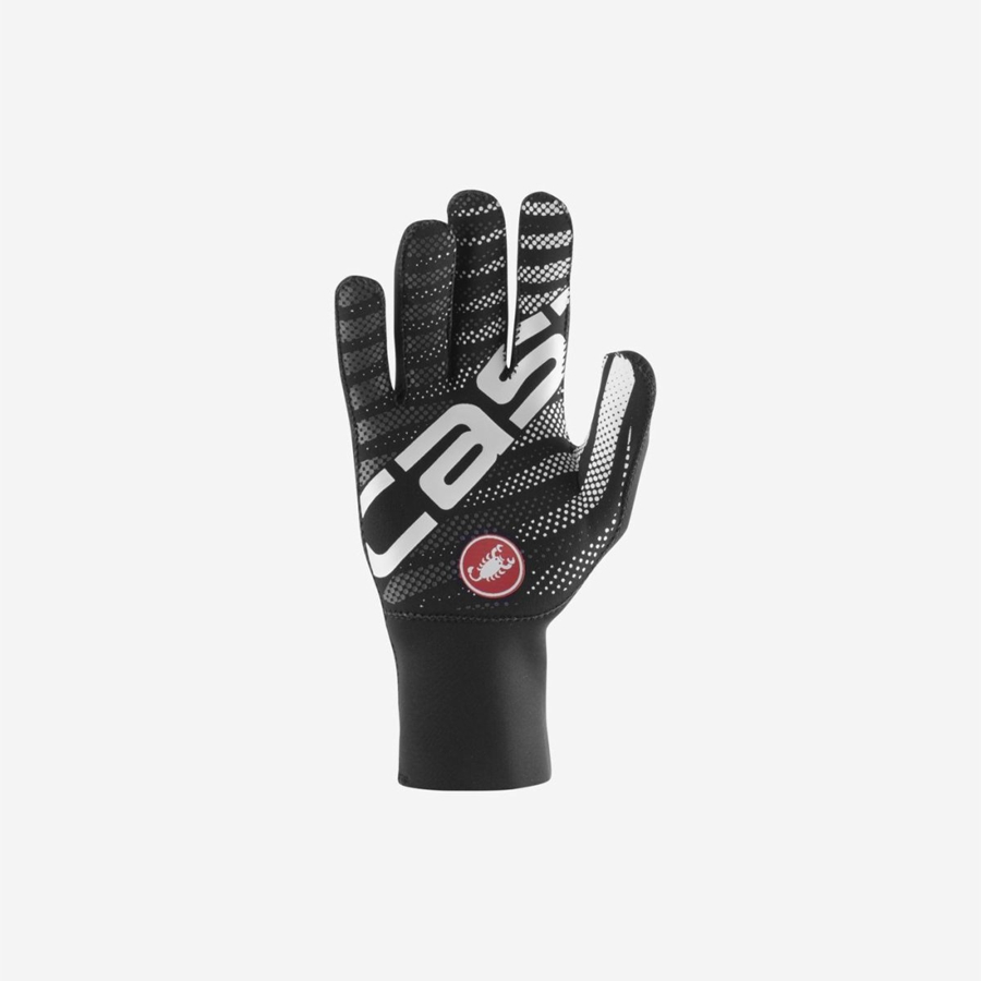 Black Men Castelli DILUVIO C Gloves | 704265-ATH