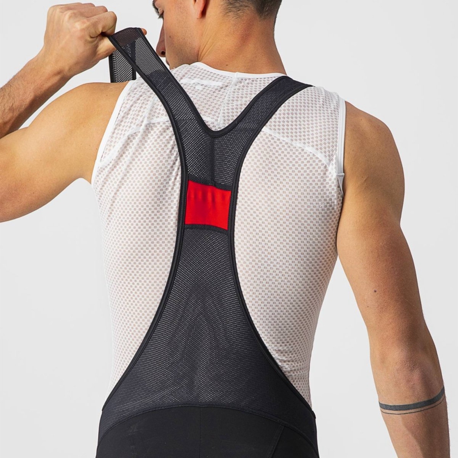 Black Men Castelli ENDURANCE 3 Bib Shorts | 784201-VJS