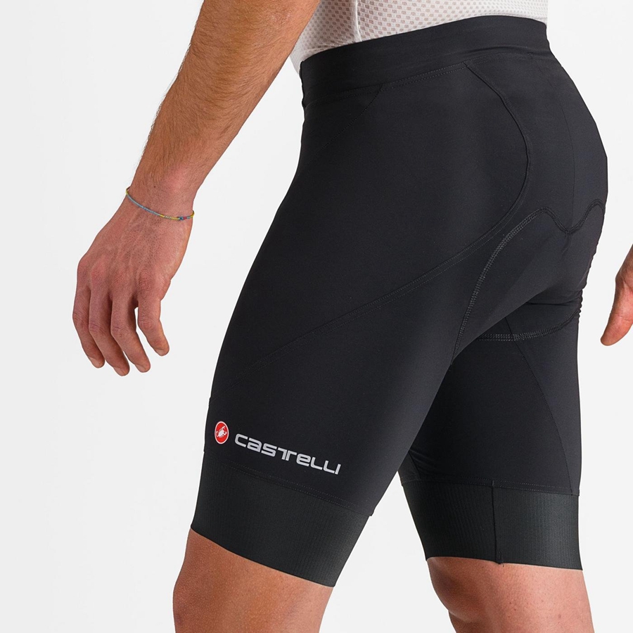 Black Men Castelli ENDURANCE 3 Shorts | 015467-QBR