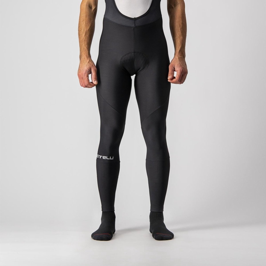 Black Men Castelli ENTRATA Bib Tights | 492870-MCD