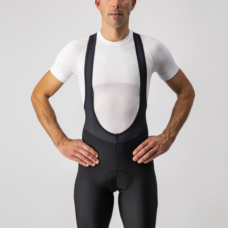 Black Men Castelli ENTRATA Bib Tights | 492870-MCD